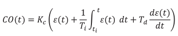 Equation 2 for ISA-TR5.9-2023: Realizing and Achieving Best PID