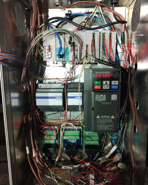 Figure 2. HVAC projects need to monitor temperature, humidity, pressure, and airflow sensors, and control solenoids and valves. In some locations, variable speed drives were needed for fan and pump control.