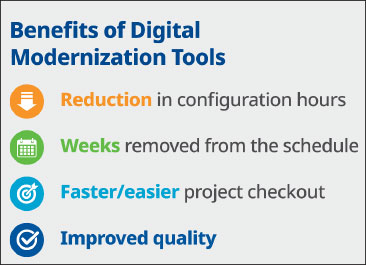 Figure 1: Digital modernization tools offer many advantages over traditional tools.