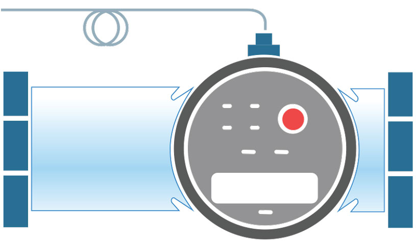 Graphic of a flowmeter.