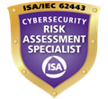 ISA/IEC 62443 Cybersecurity Risk Assessment Specialist badge