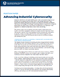 ISA Position paper-Advancing Industrial Cybersecurity cover image