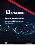 ISASecure Quick Start Guide brochure cover